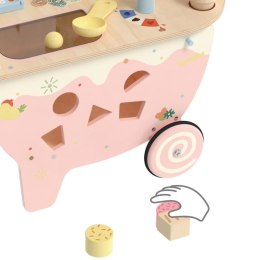 Classic World CLASSIC WORLD Drewniana Lodziarnia 3w1 Wózek 40 el.