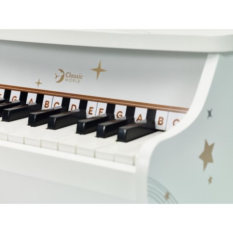 Classic World CLASSIC WORLD Drewniane Pianino dla Dzieci + Książeczka do Nauki