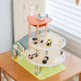 Classic World CLASSIC WORLD Drewniany 3 Poziomowy Garaż XL z Windą 