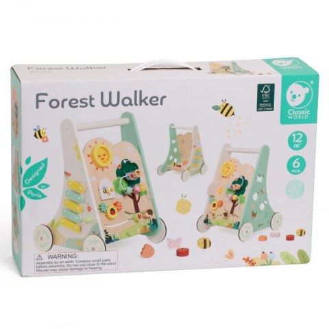 Classic World CLASSIC WORLD Drewniany Pchacz Multifunkcyjny 8w1 "Leśny Chodzik"
