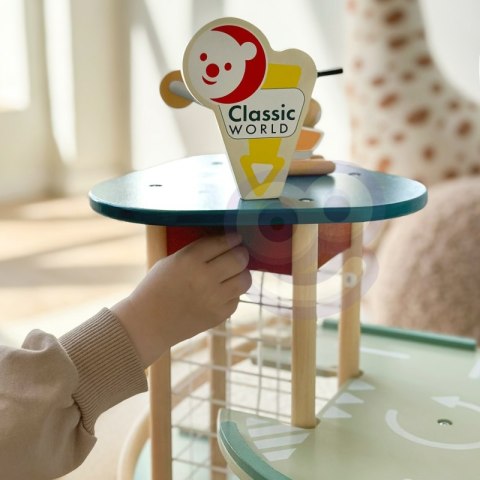 Classic World CLASSIC WORLD Wielopoziomowy Parking Auta Helikopter Dystybutor Myjnia + Akc.