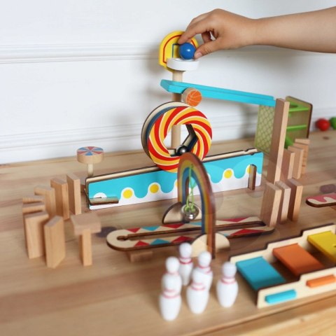 TOOKY TOY Tor Kulkowy Kulodrom Domino TOOKY TOY Tor Kulkowy Kulodrom Domino
