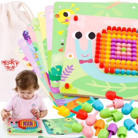 TOOKY TOY Układanka z Pinezkami Kołki Wpinaczka TOOKY TOY Układanka z Pinezkami Kołki Wpinaczka