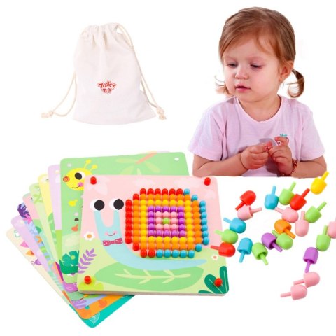 TOOKY TOY Układanka z Pinezkami Kołki Wpinaczka TOOKY TOY Układanka z Pinezkami Kołki Wpinaczka