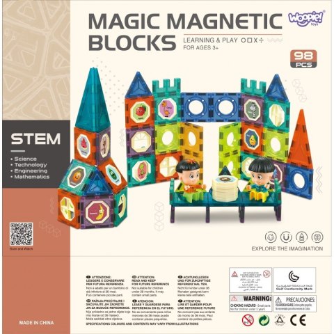 WOOPIE Klocki Magnetyczne Zamek 98 el. WOOPIE Klocki Magnetyczne Zamek 98 el.