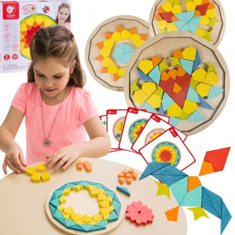 CLASSIC WORLD MONTESSORI Puzzle Mosaic Tangram Patterns Shapes and Colors CLASSIC WORLD MONTESSORI Puzzle Mosaic Tangram Patterns Shapes and Colors