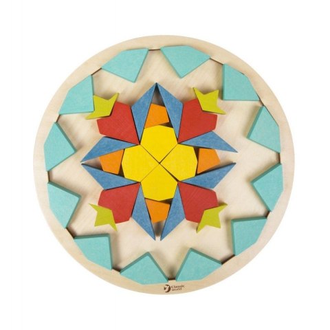 CLASSIC WORLD MONTESSORI Puzzle Mosaic Tangram Patterns Shapes and Colors CLASSIC WORLD MONTESSORI Puzzle Mosaic Tangram Patterns Shapes and Colors