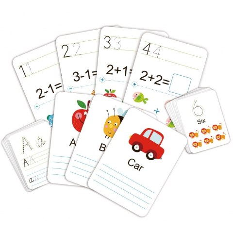 TOOKY TOY Karty Edukacyjne Fiszki do nauki pisania TOOKY TOY Karty Edukacyjne Fiszki do nauki pisania