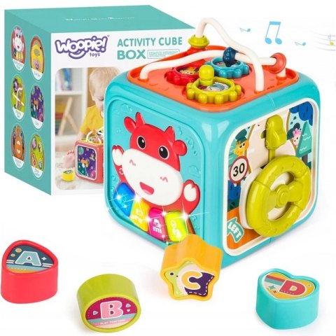 WOOPIE BABY Interaktywna Kostka Sensoryczna Edukacyjna Montessori Sorter 6w1 WOOPIE BABY Interaktywna Kostka Sensoryczna Edukacyjna Montessori Sorter 6w1