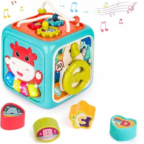WOOPIE BABY Interaktywna Kostka Sensoryczna Edukacyjna Montessori Sorter 6w1 WOOPIE BABY Interaktywna Kostka Sensoryczna Edukacyjna Montessori Sorter 6w1