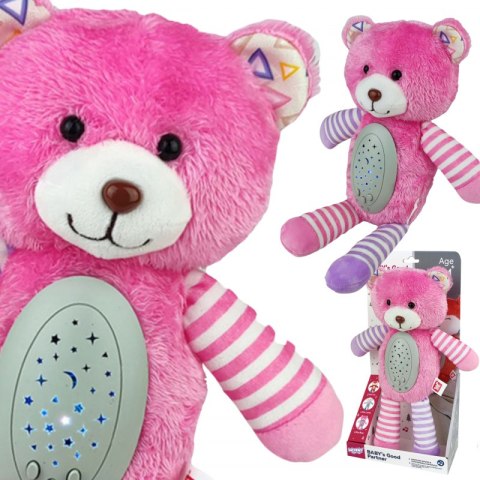WOOPIE BABY Przytulanka Usypiacz Projektor 2w1 Różowy Miś - 10 Kołysanek WOOPIE BABY Przytulanka Usypiacz Projektor 2w1 Różowy Miś - 10 Kołysanek