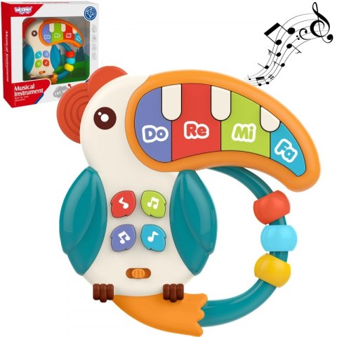 WOOPIE BABY Zabawka Muzyczna Pianinko Gryzaczek Pelikan 3w1 WOOPIE BABY Zabawka Muzyczna Pianinko Gryzaczek Pelikan 3w1