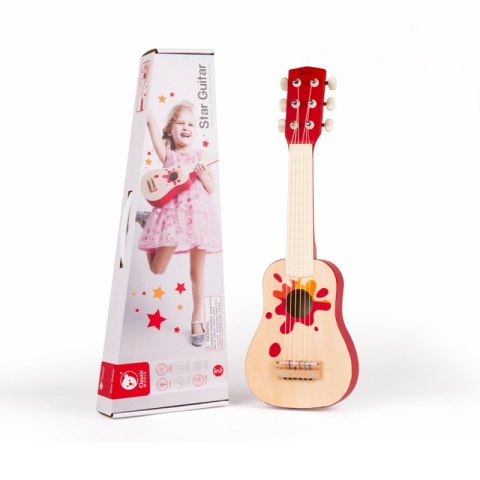 CLASSIC WORLD Drewniana Gitara dla Dzieci Akustyczna CLASSIC WORLD Drewniana Gitara dla Dzieci Akustyczna