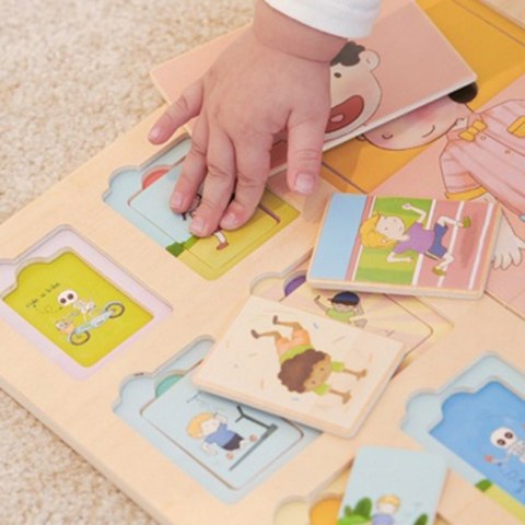 CLASSIC WORLD Tablica Edukacyjna Ciało Ludzkie Układanka Klocki Puzzle dla Dzieci Dopasuj MONTESSORI 19 el. CLASSIC WORLD Tablica Edukacyjna Ciało Ludzkie Układanka Klocki Puzzle dla Dzieci Dopasuj MONTESSORI 19 el.