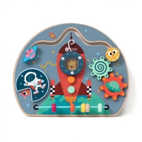 CLASSSIC WORLD Tablica Manipulacyjna Wielofunkcyjna 6w1 Rakieta CLASSSIC WORLD Tablica Manipulacyjna Wielofunkcyjna 6w1 Rakieta