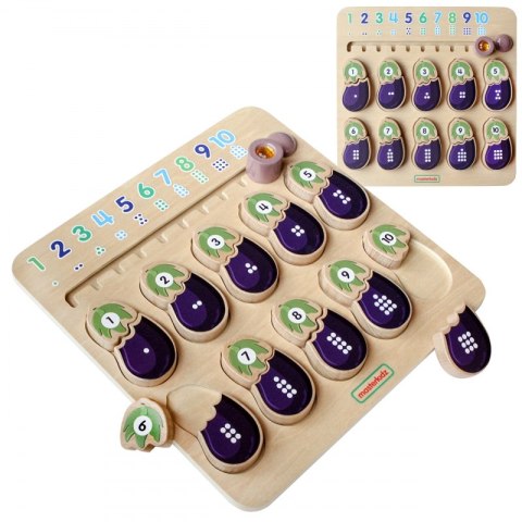 MASTERKIDZ Tablica Edukacyjna Bakłażan Nauka Liczb Montessori MASTERKIDZ Tablica Edukacyjna Bakłażan Nauka Liczb Montessori