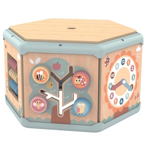 TOOKY TOY Interaktywny Drewniany Sześciokąt Montessori Otwierane Pudełko TOOKY TOY Interaktywny Drewniany Sześciokąt Montessori Otwierane Pudełko