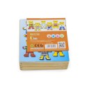 VIGA Drewniane Puzzle Układanka Edukacyjna Ubierz Misia Chłopca