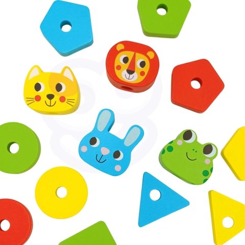 WOOPIE GREEN Układanka Montessori Piramidka Zwierzątka 27 el. FSC WOOPIE GREEN Układanka Montessori Piramidka Zwierzątka 27 el. FSC